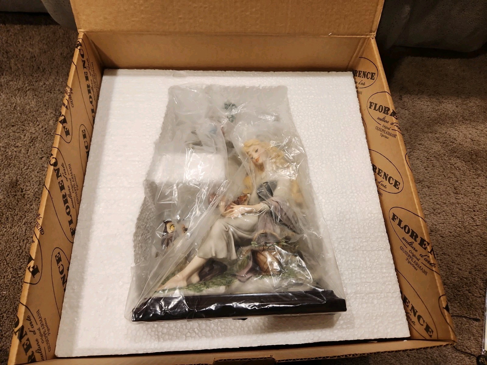 Vintage Walt Disney Giuseppe Armani Sleeping Beauty Statue Figurine Florence
