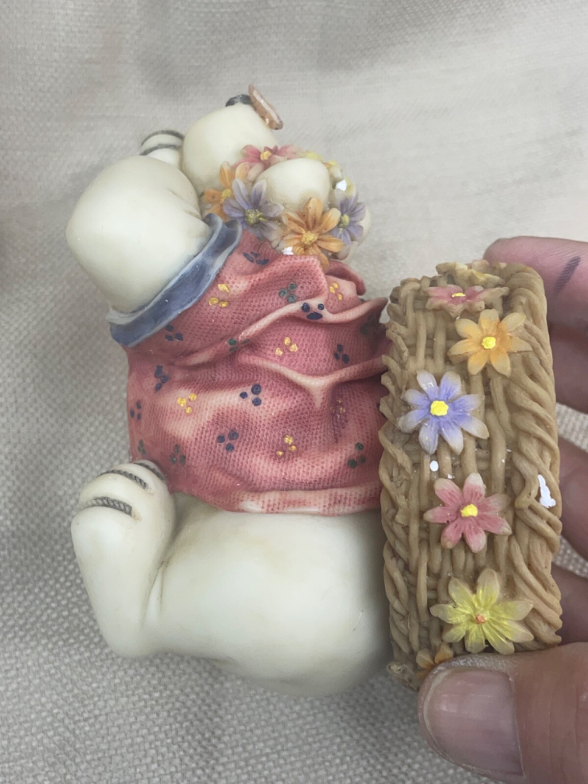 Tender Times HC Accents Pair Bear Figurine Candle Holders see pics 2000s