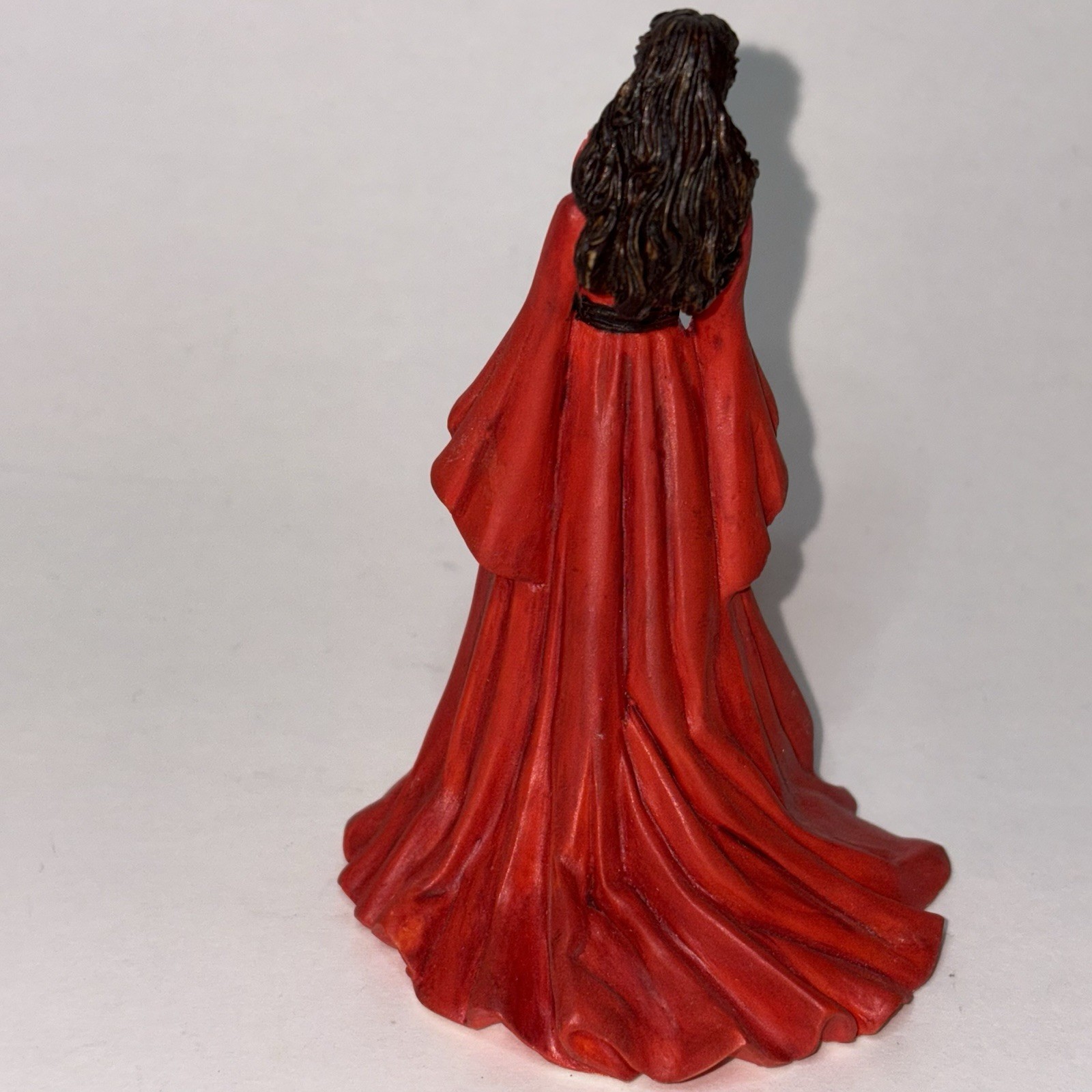 Franklin Mint Gone W/ The Wind Scarlett O’Hara Her Reunion Figure Red Gown 3.5”