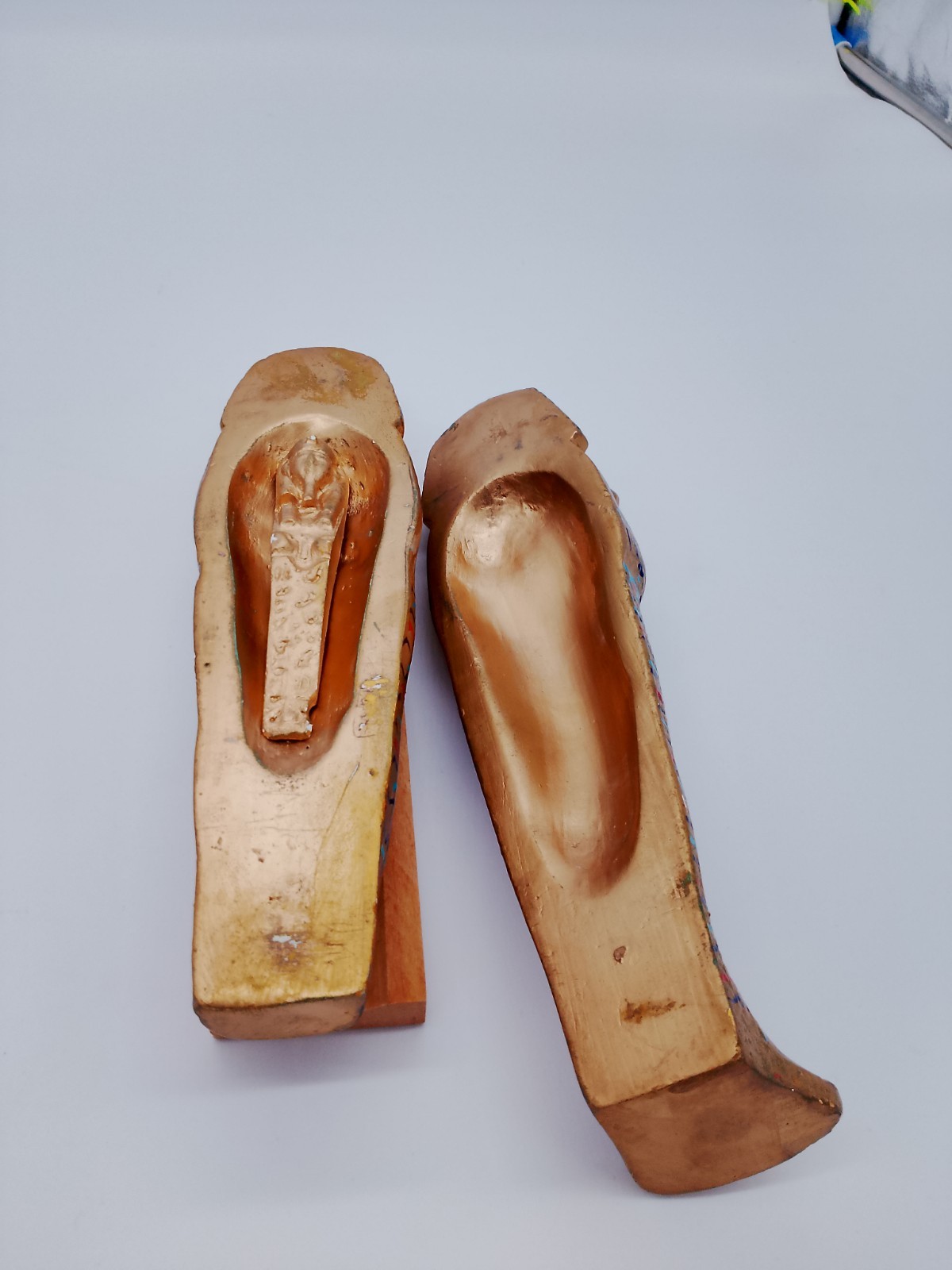 Beautiful Handpainted Miniture Replica of King Tut Mummy. Made In Egypt 9.5