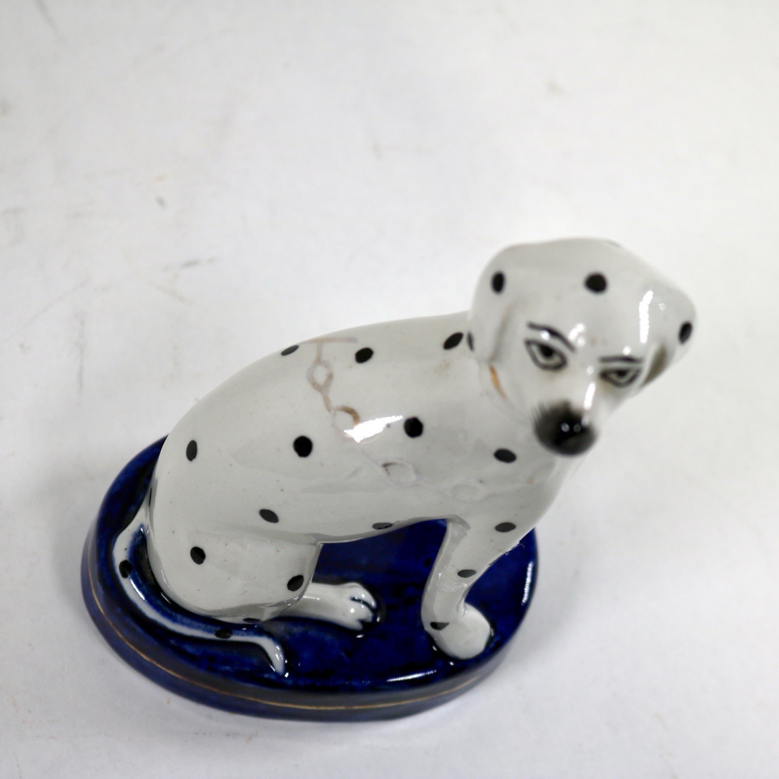 Early 20th Century William Kent Staffordshire Dalmatian Right Facing UK 4.75″ T