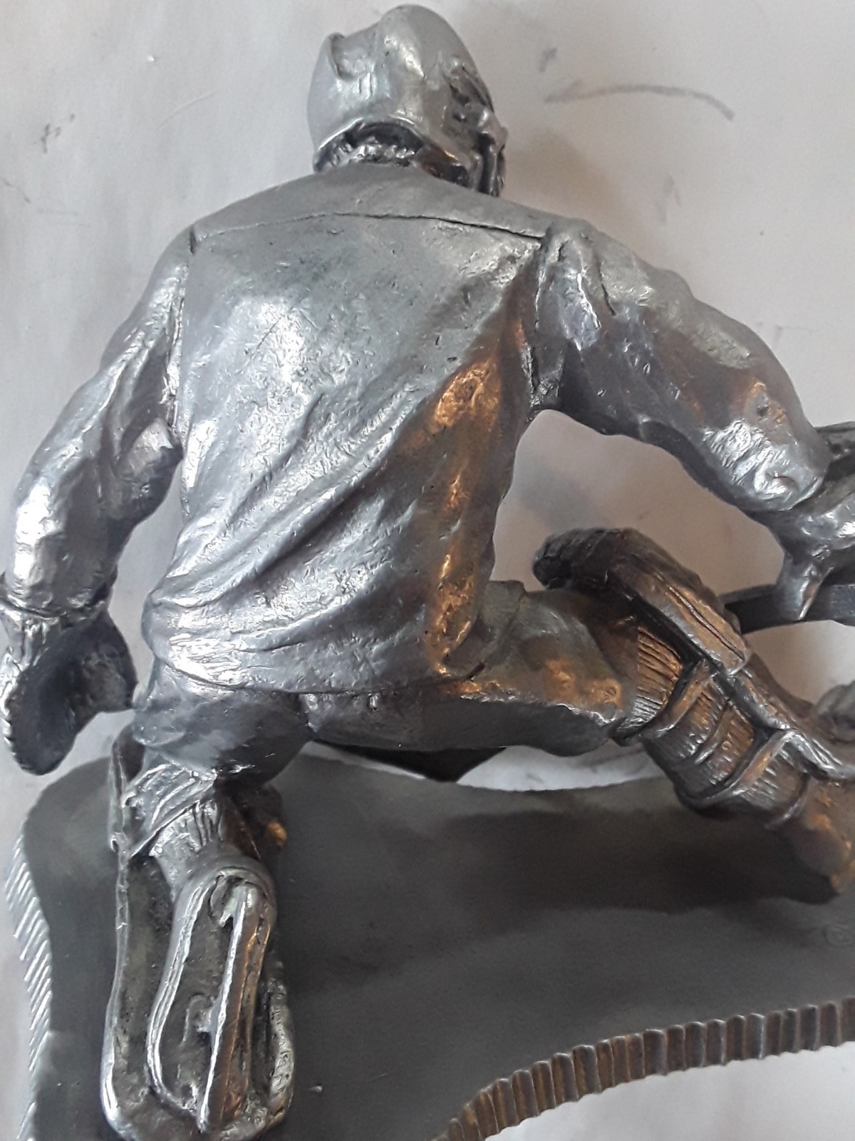 Michael Ricker – SIGNED Olympic Hockey Goalie Sculpture – Pewter – Team USA #70