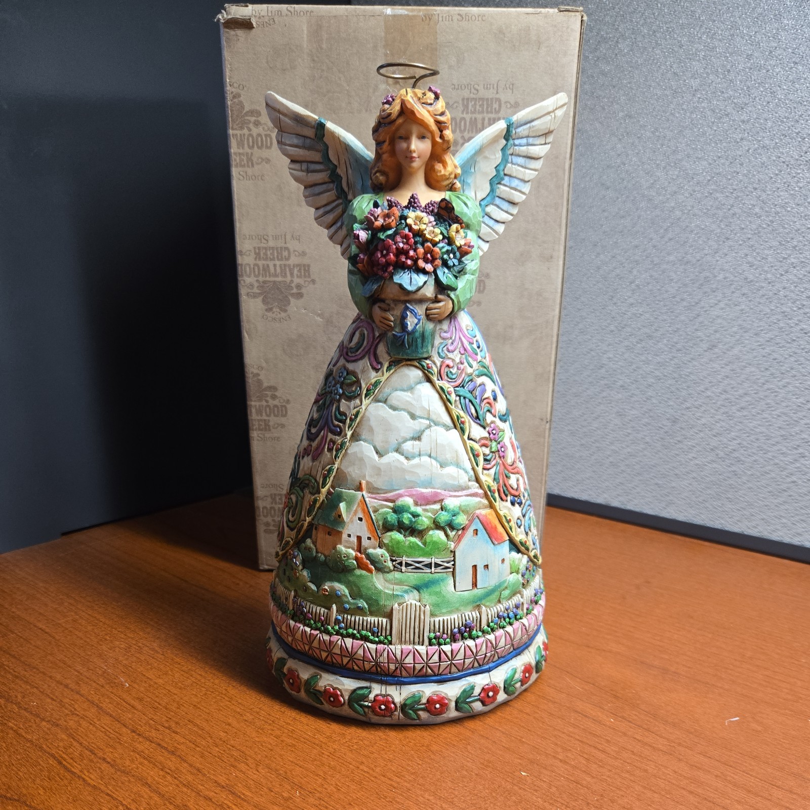 Heartwood Creek Jim Shore “New Beginnings” 2004 #117674 Seasonal Angel 9 inch