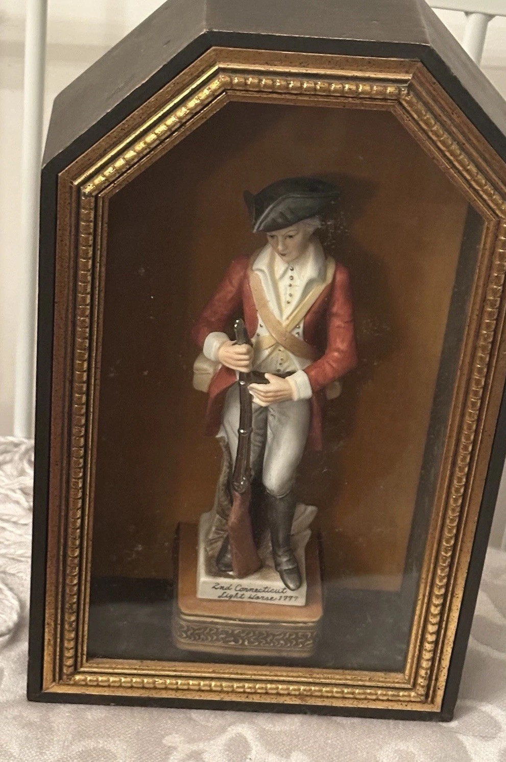 Soldier Figurine Andrea by Sadek 2nd Connecticut Light Horse 1777 Porcelain
