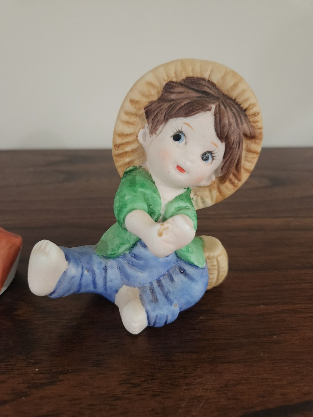 Homco Country Fishing Boy And Girl – Missing Fishing Poles