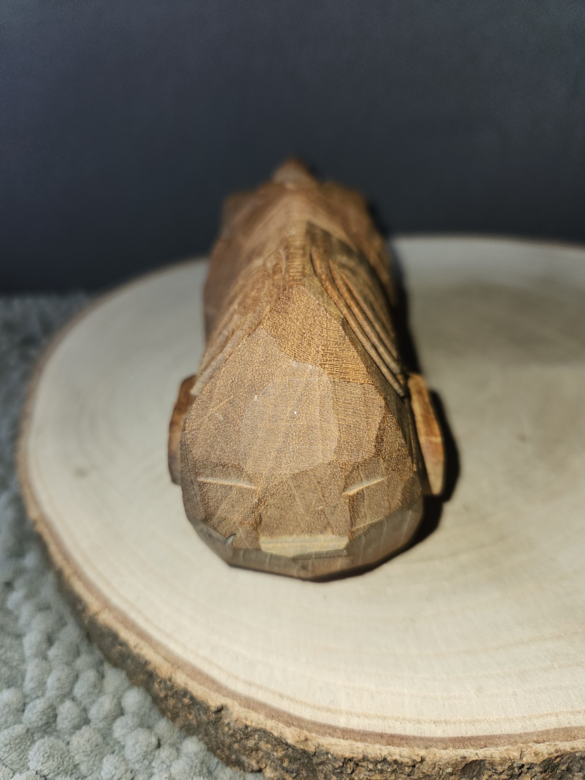 Authentic Cook Islands Tangaroa Fertility Tiki Tekowood Handmade Wood Sculpture