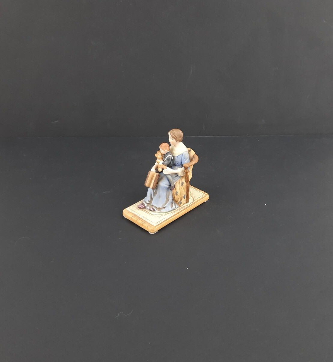1983 Norman Rockwell Bedtime Figurine Mother Reading Child Bed Time Story 3″