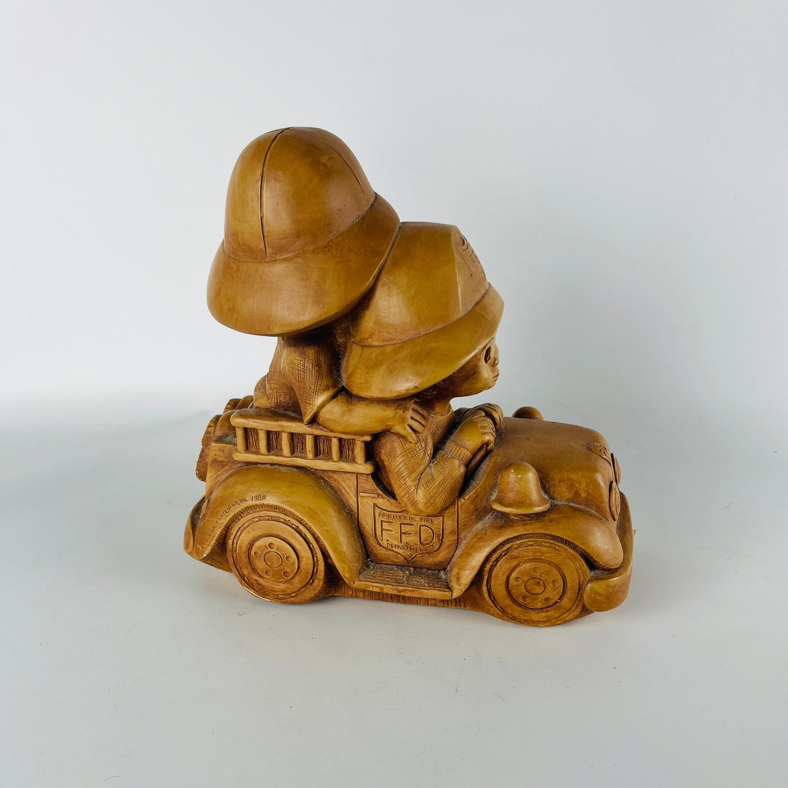 Vintage Bill Mack Fannykins Sculpture To The Rescue Firemen