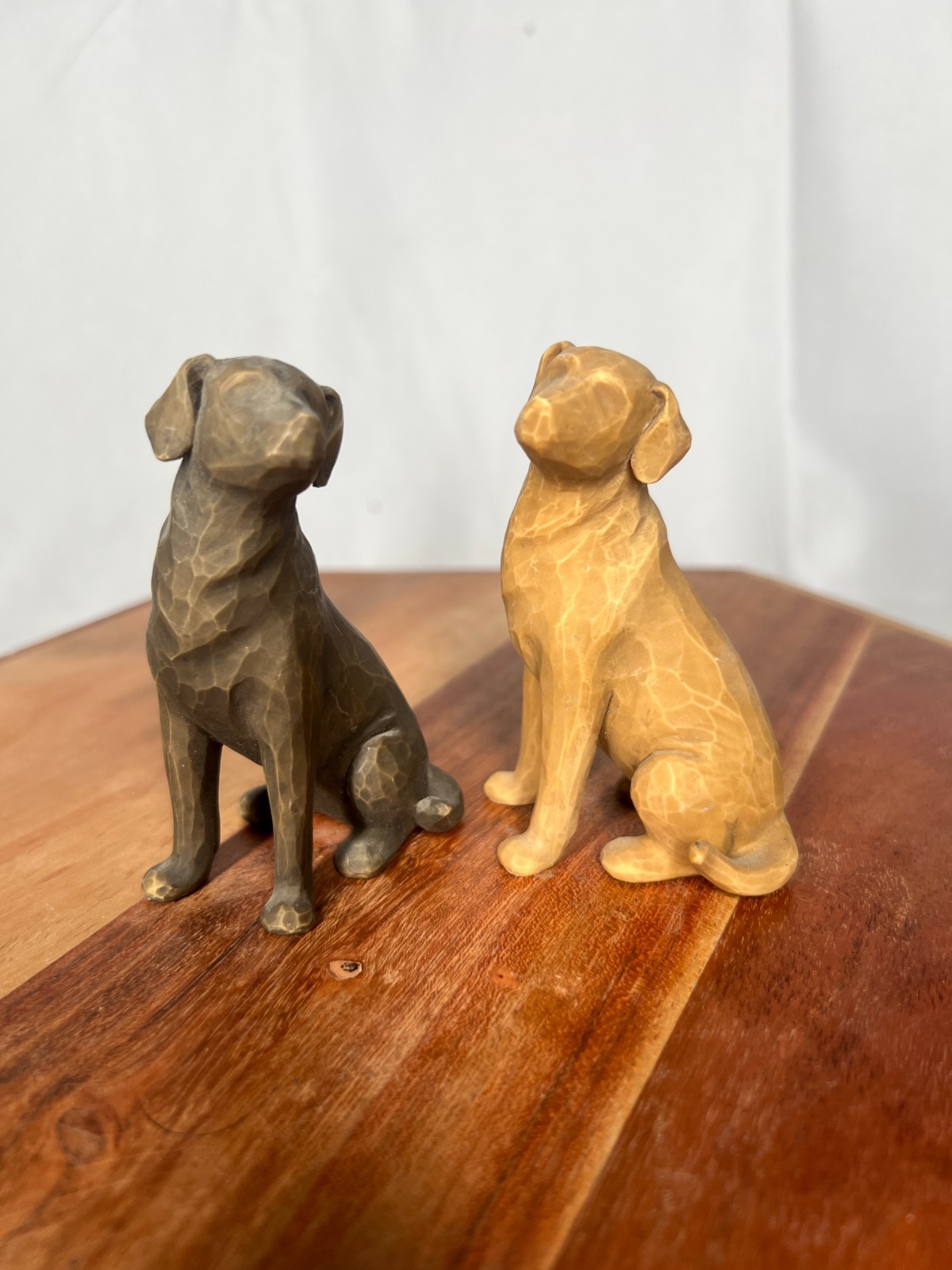 Demdaco Willow Tree “Love my Dog” lot of 2 resin figurines Susan Lordi 2017