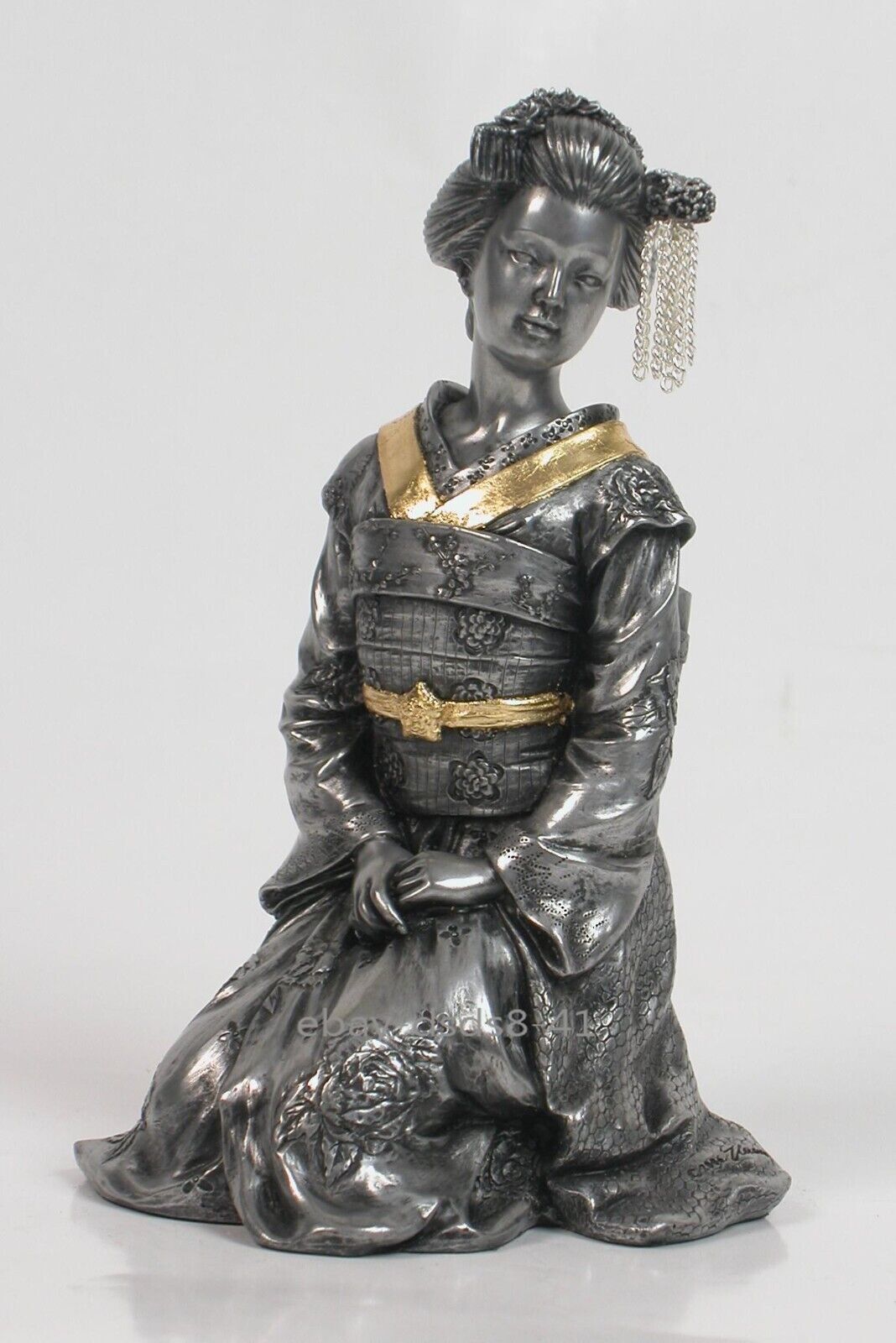 6″ Resin Japanese Geisha Figurine Asian Oriental Girl Statue Table Decor