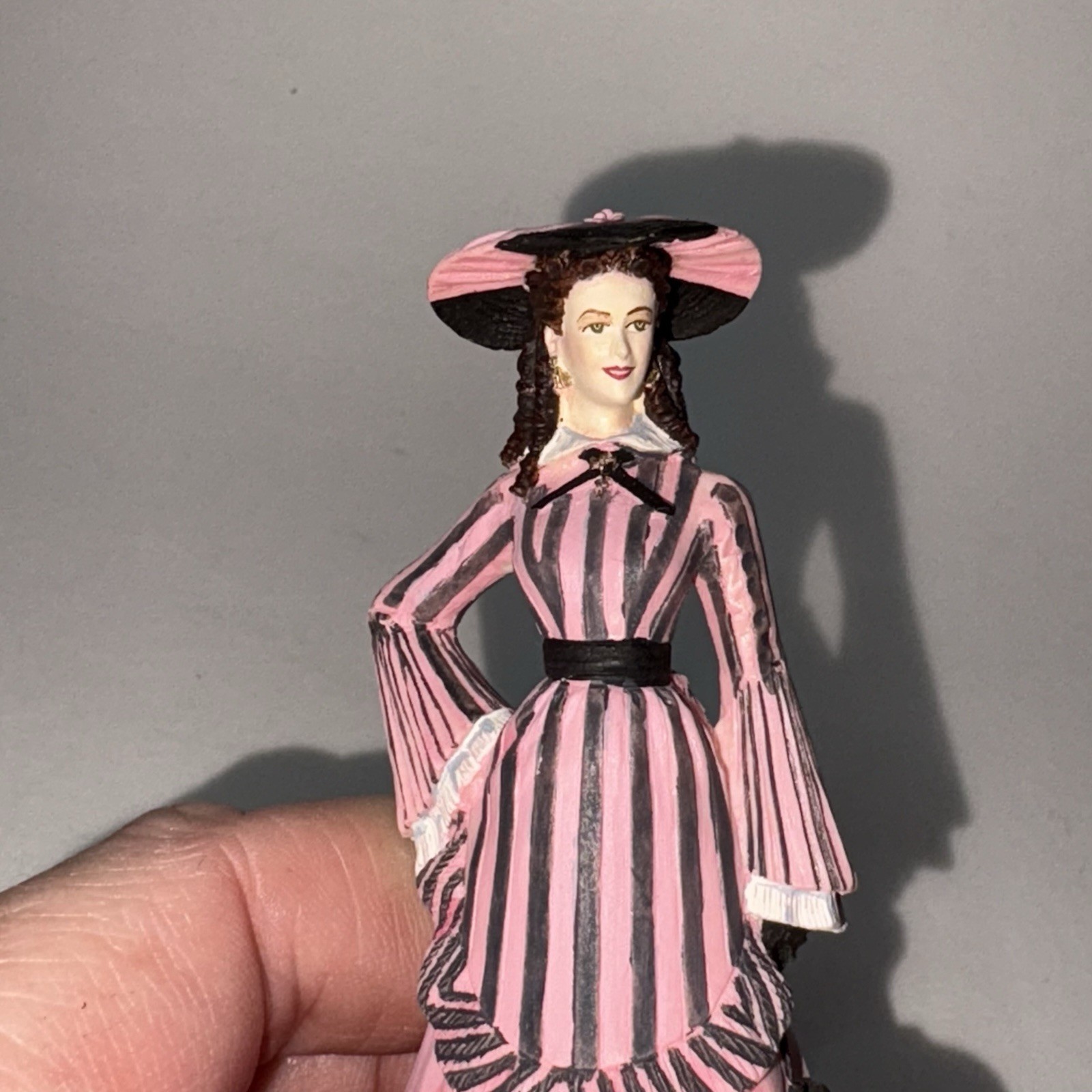 Franklin Mint Gone With The Wind Scarlett O’Hara Her Promenade Figure Pink Dress