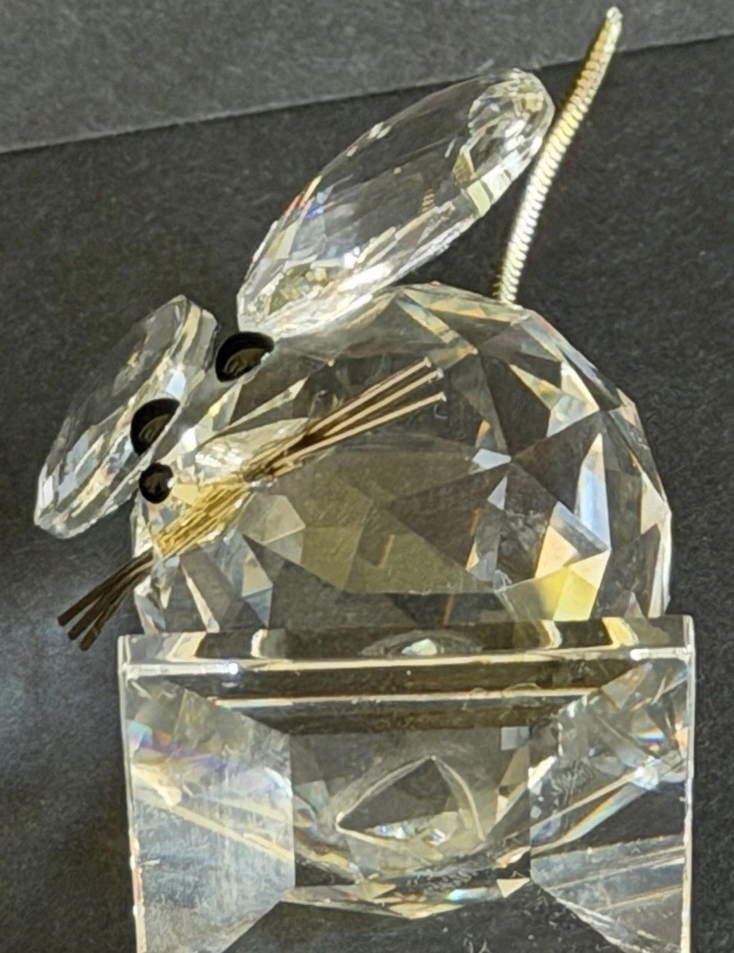 Swarovski Vintage Crystal Mouse Figurine By Max Schreck