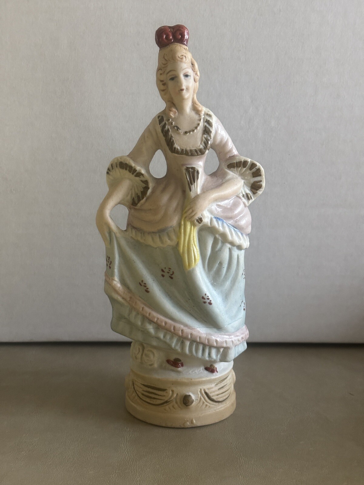 Ucagco China Made in Occupied Japan 8-inch Ceramic Colonial Woman Figure