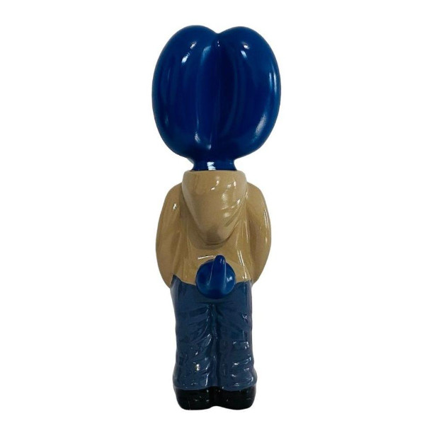 Mr Cool Balloon Dog Sculpture Art Resin for Living Room Desktop Decoration, Blue