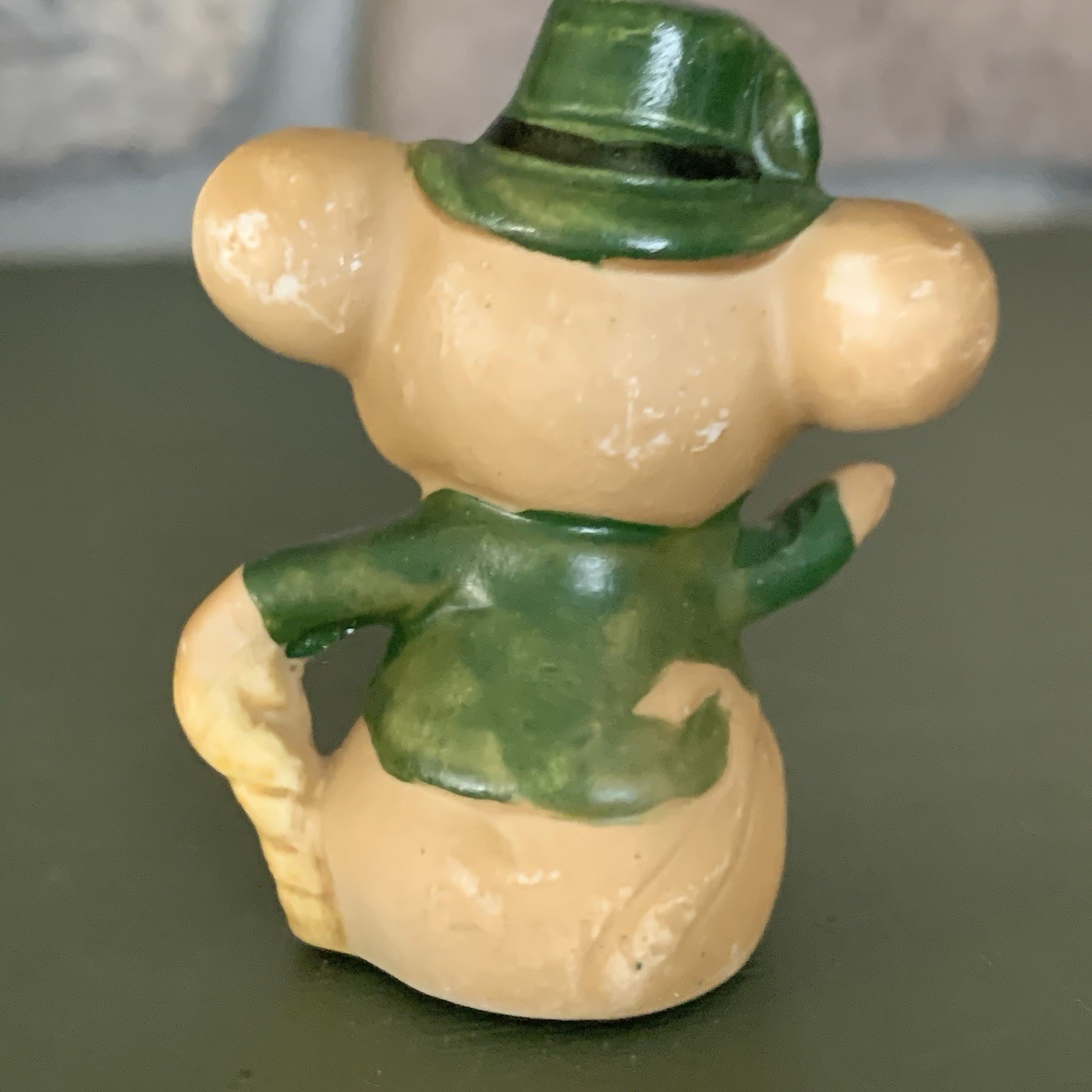 Vtg Anthropomorphic Leprechaun Mice Ceramic Figurine St. Patrick’s Day