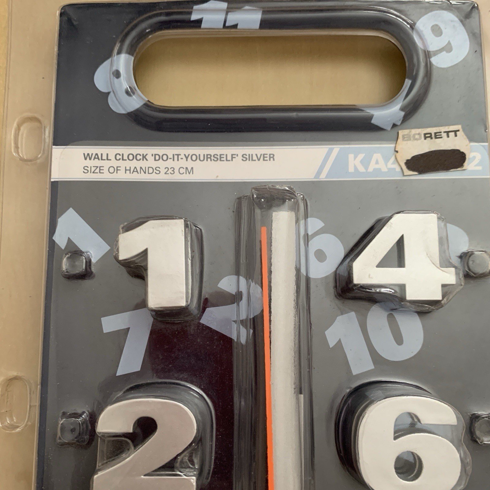DIY Design Your Own Time Wall Clock Creative Novelty Great Fun Gift! NOS Funky