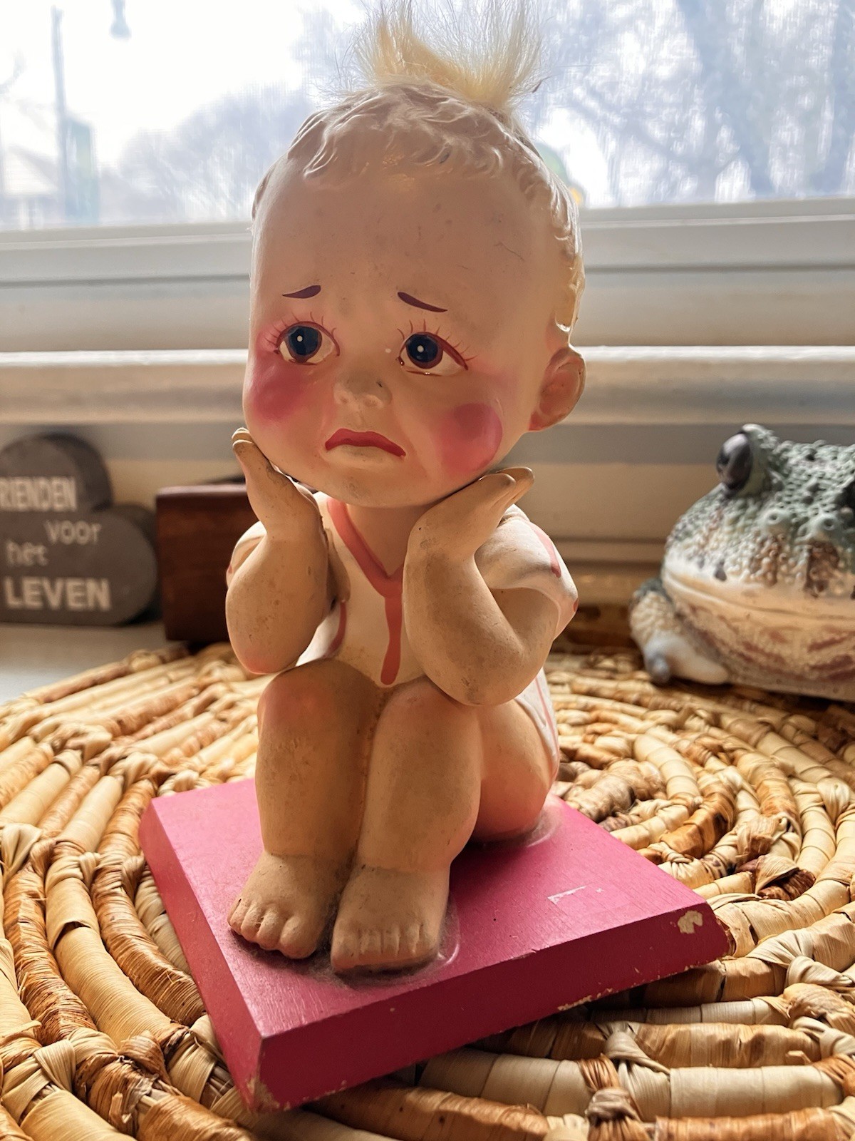 Molded Antique Figurine/Doll Rare One Of A Kind Unique Circa Early 1900s