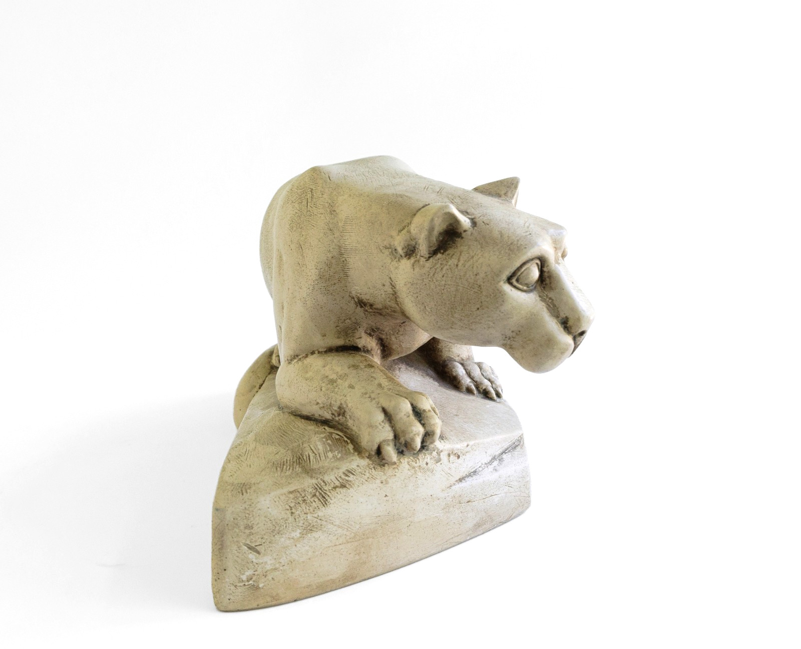 Vintage 1960s Penn State Nittany Lion Statue Alva Studios Mid-Century
