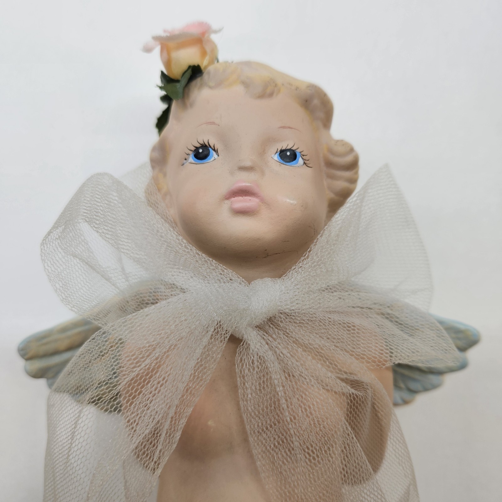 Vintage Scioto Ceramic Angel Cherub Figurine
