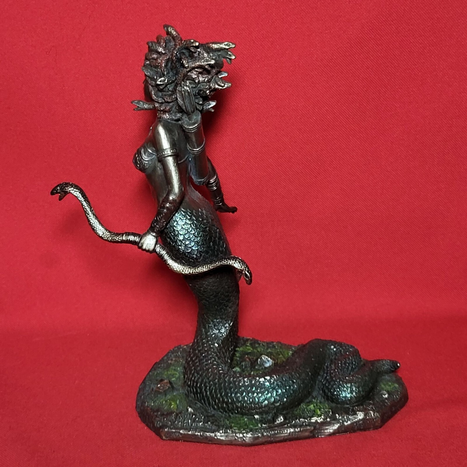 Veronese Design Medusa Greek Gorgon Serpent Monster Standing Holding Bow Statue