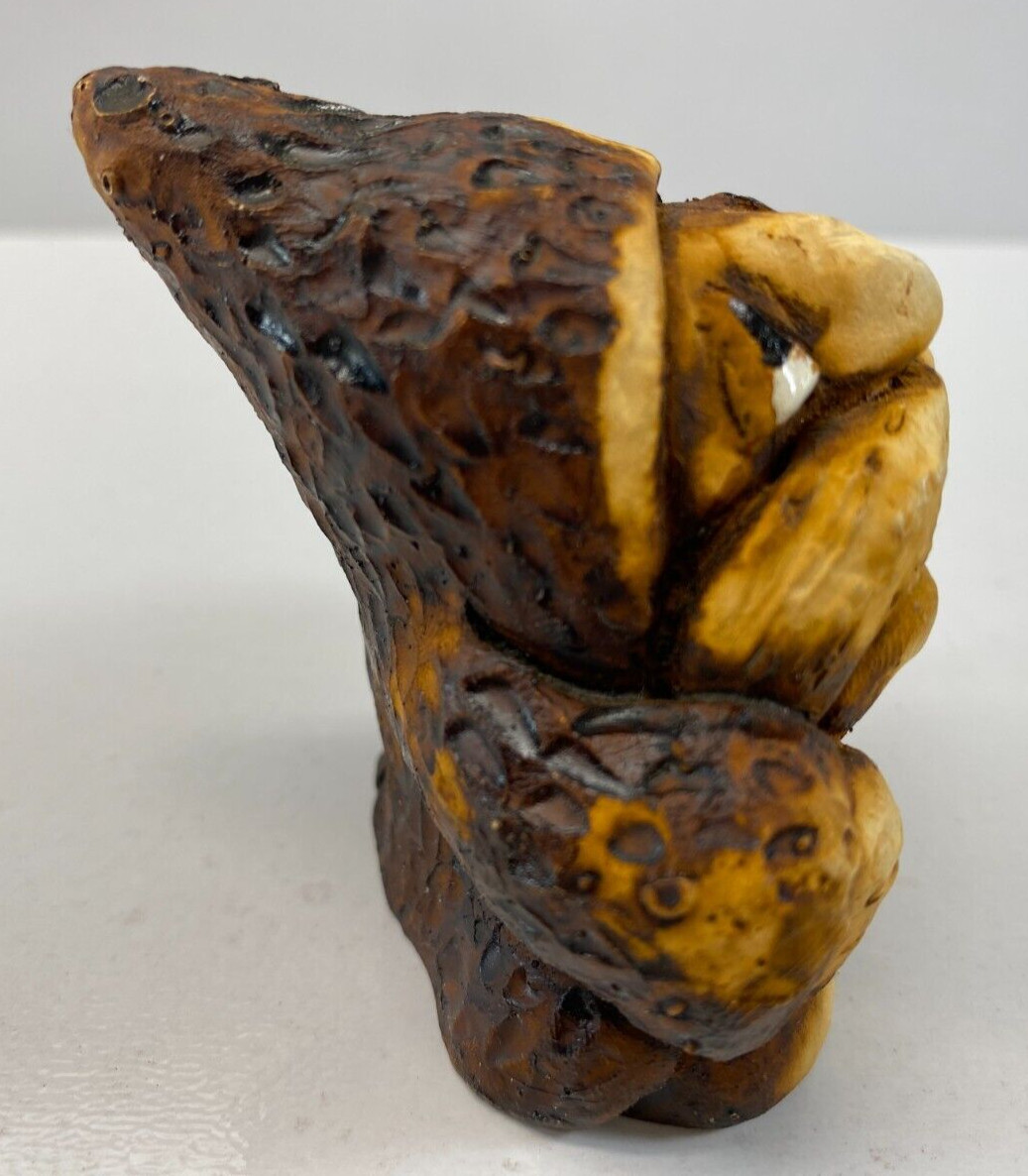 Vintage 2.25 in Carved Wooden Gnome