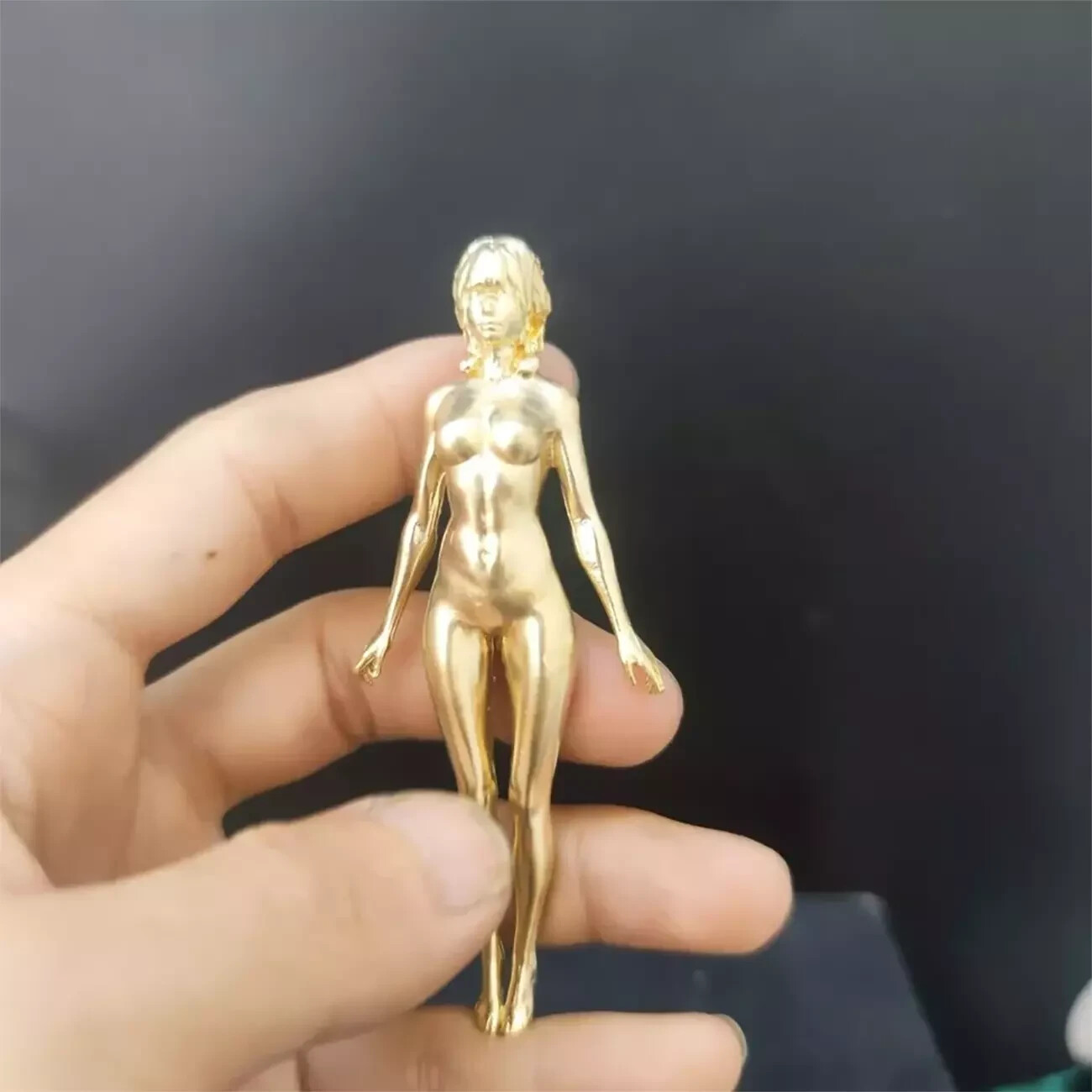 Solid Pure Brass Girl Sexy Female Body Beautiful Statue Body Art Hand Grip Gift