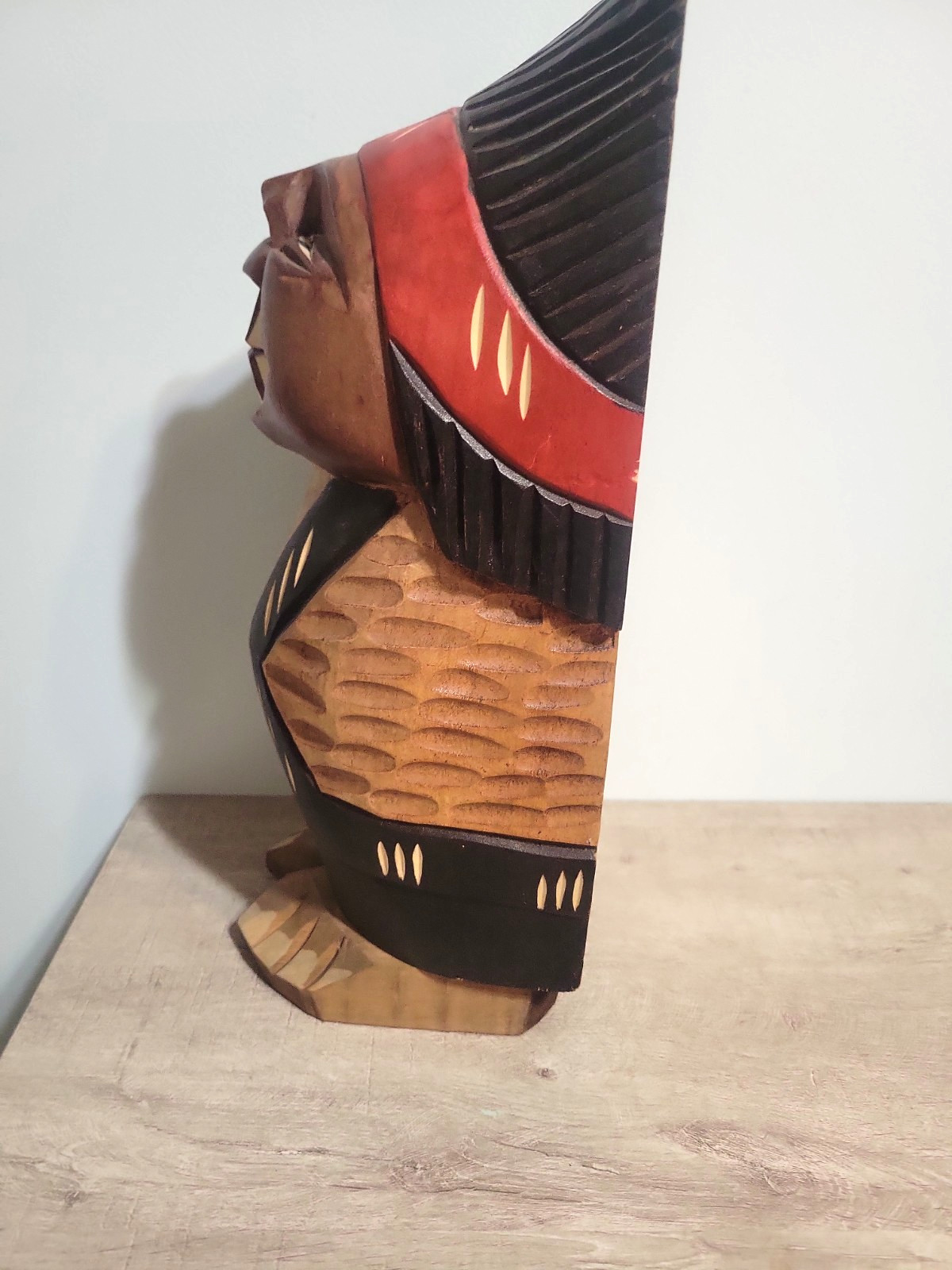 Chilean Indio Picaro Naughty Wood Sculpture Folk Art Adult Themed Male 13″