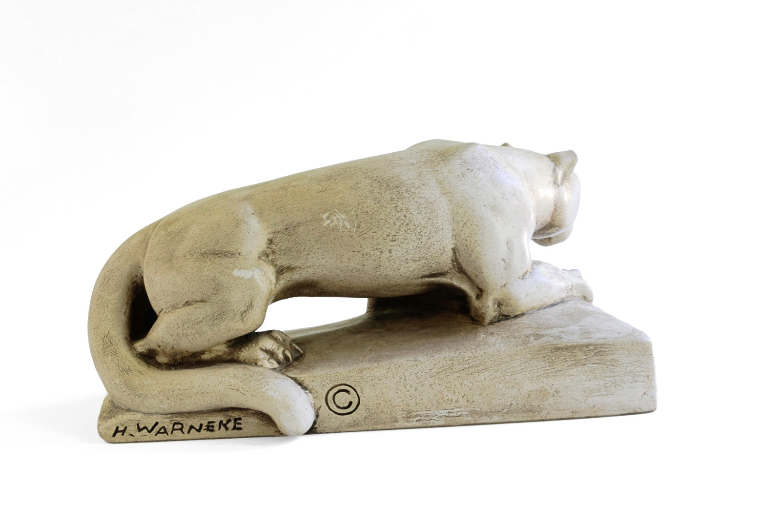 Vintage 1960s Penn State Nittany Lion Statue Alva Studios Mid-Century