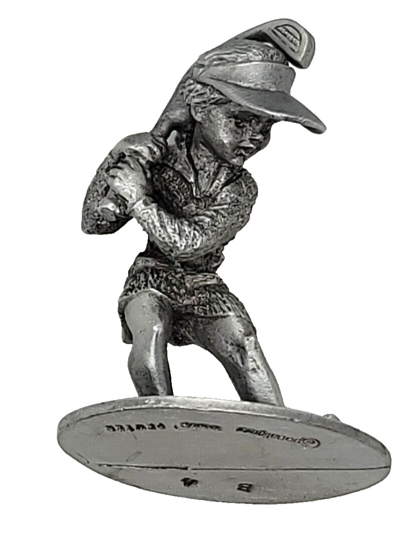 Spoontiques Female Golfer Pewter B4 VTG 1990 Figurine Mini Minature