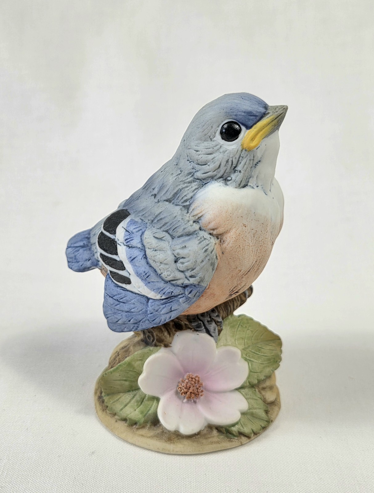 Baby Blue Bird Andrea By Sadek Porcelain Figurine Japan 6350