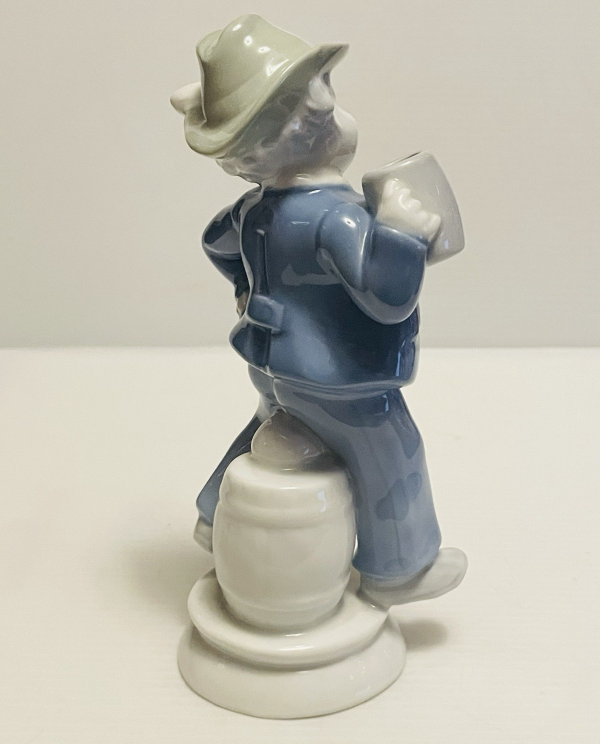 Vintage Gerold Porzellan Bavarian 6 1/2″ Boy Figurine with Mug pre-owned.