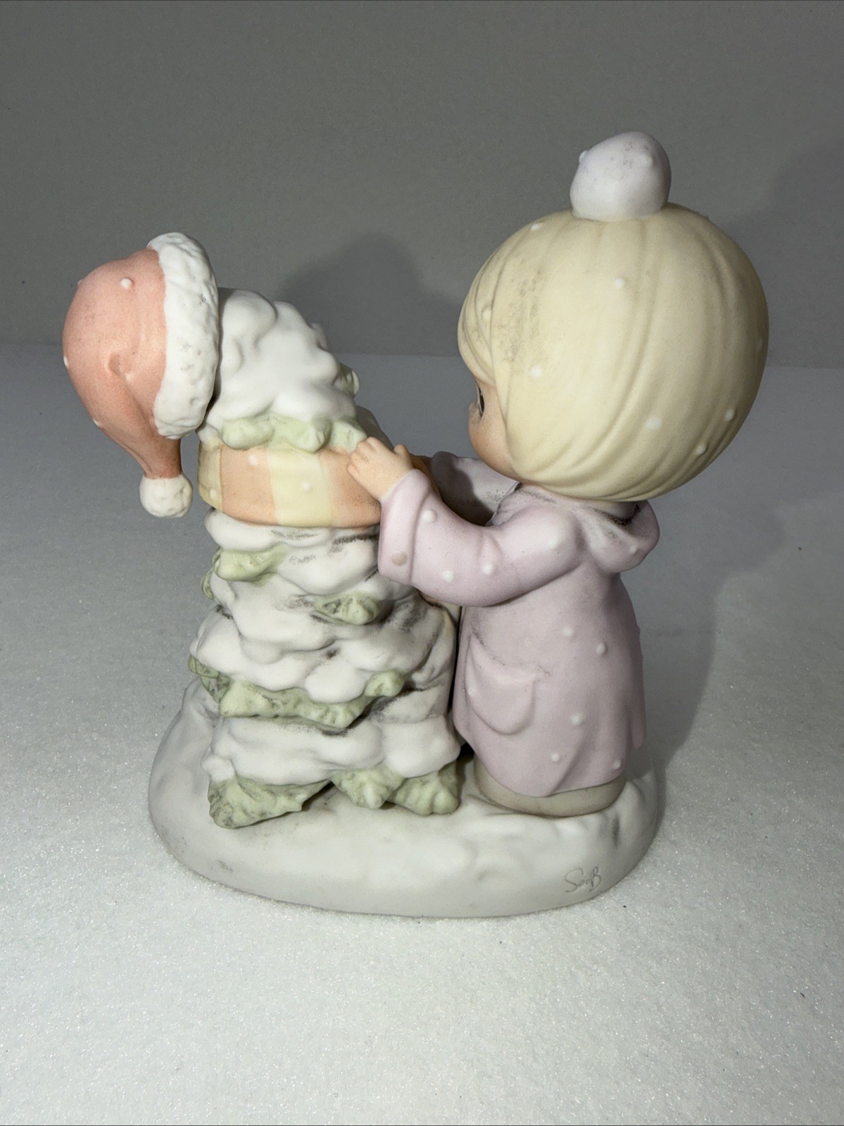 Precious Moments “Have A Cozy Country Christmas” 455873 figurine 1998 vintage