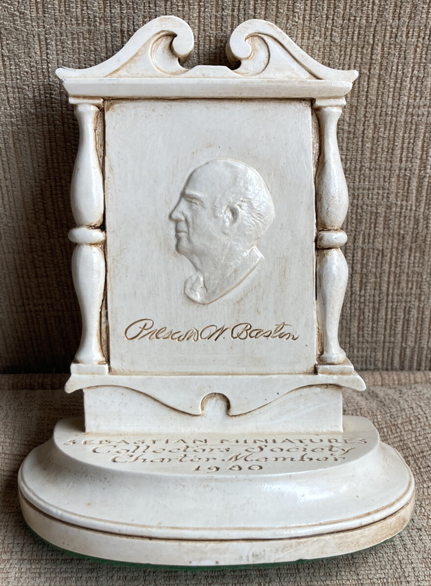 1980 Sebastian Miniatures Prescott W. Baston Hand Signed Figurine Self Portrait