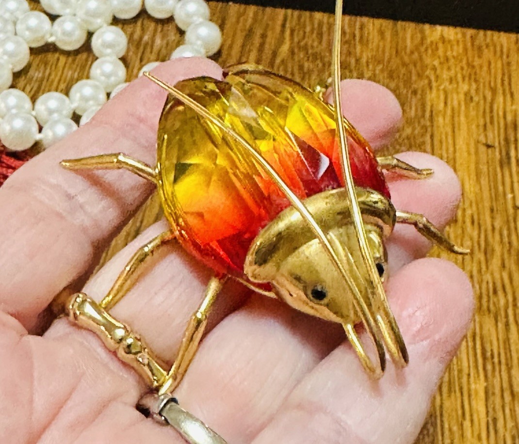 Swarovski Paradise Object Amazar Beetle Bug Fire Opal Medium – Paris