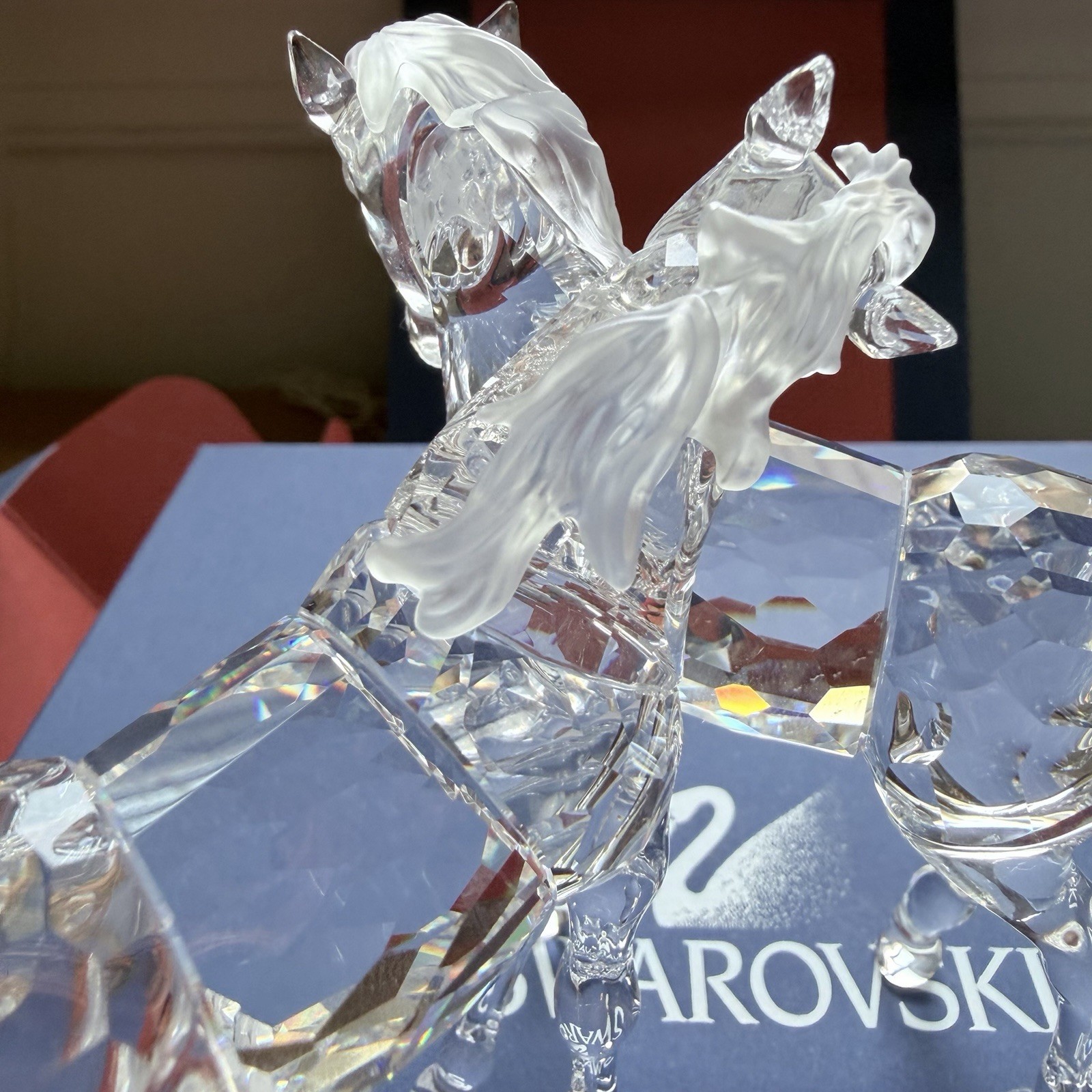 Swarovski Crystal Foals Figurine #627637 Original Box / COA Mint In Box