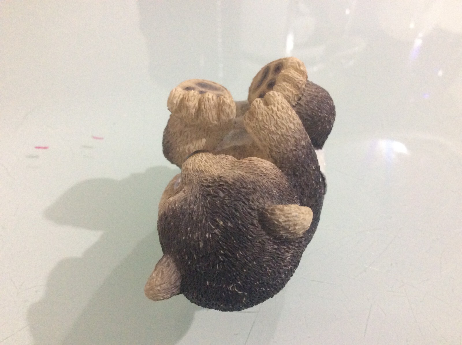 1980’s Baby Bear Teddy Figurine 3 1/2″ Vintage Carved Stone Critter Figure CUTE