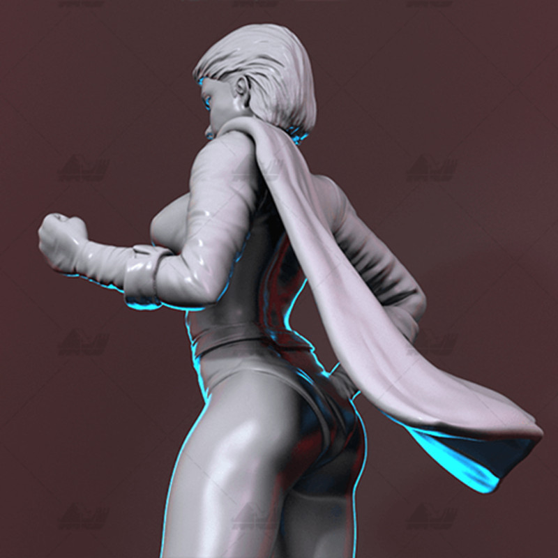 Power Girl DC Comic Unpainted Figure Blank Kit Model GK 29cm Hot New Toy Stock
