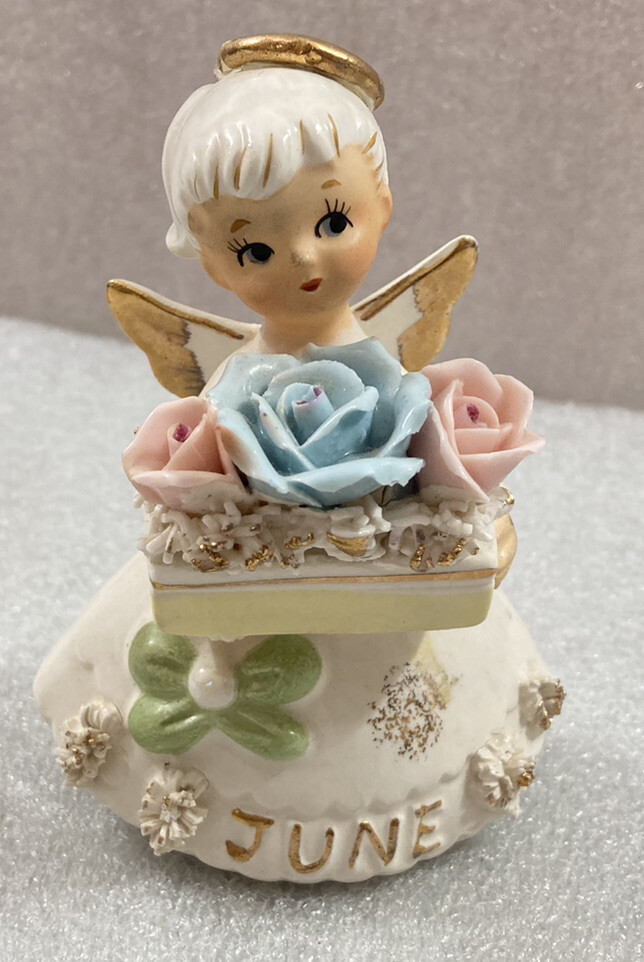Lefton June Angel Girl Figurine Japan Vintage 4″H