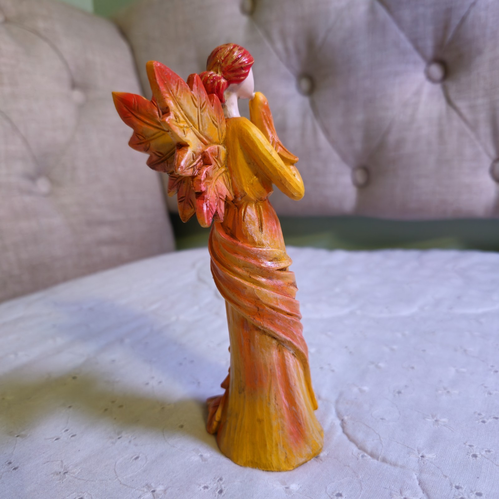 Autumn Maple Leaf Fiery Hues of Autumn Figurine Collectible Mantle Art Desktop