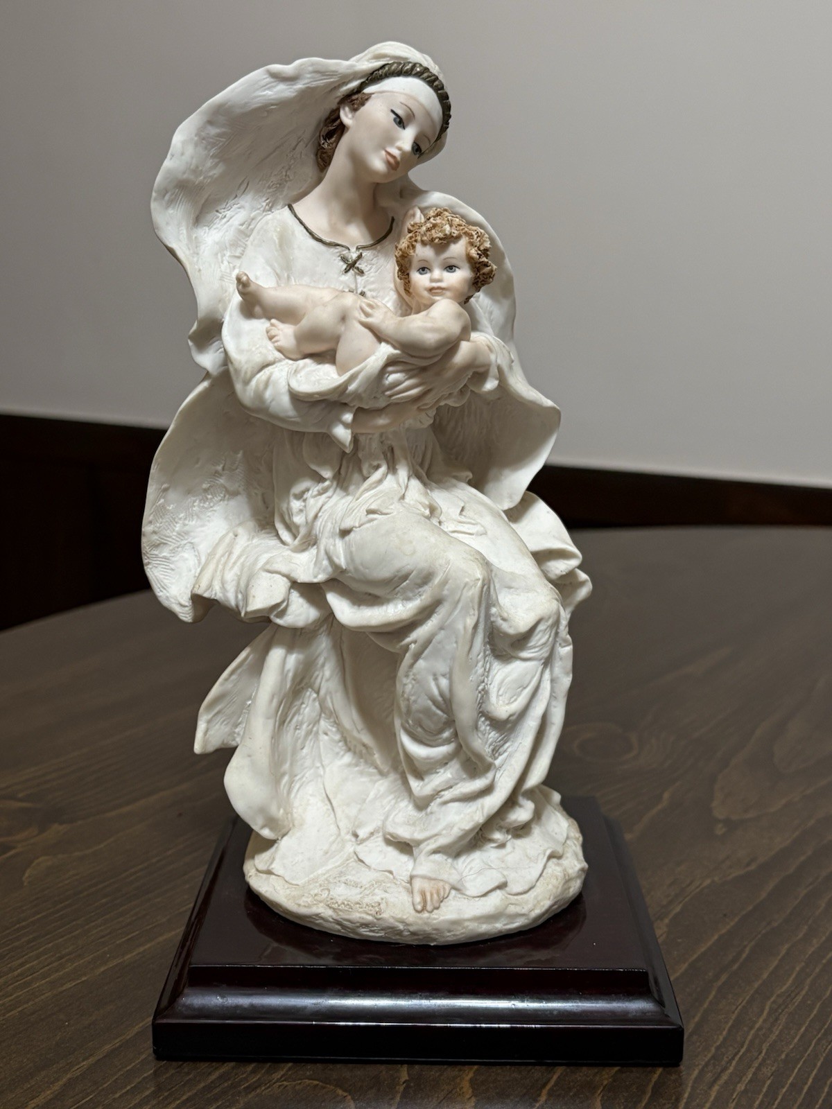 Vintage Giuseppe Armani Florence Italy Madonna And Child Statue Art Sculpture