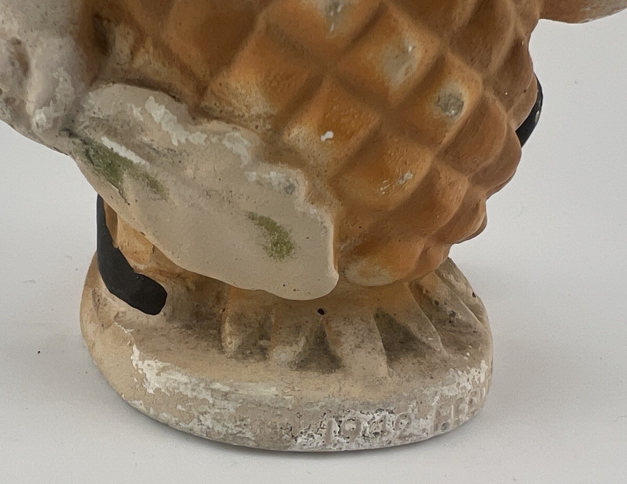 Vintage 1942 Peedee Carlton Ware Fruit Kids Penny Pineapple Chalkware Figure