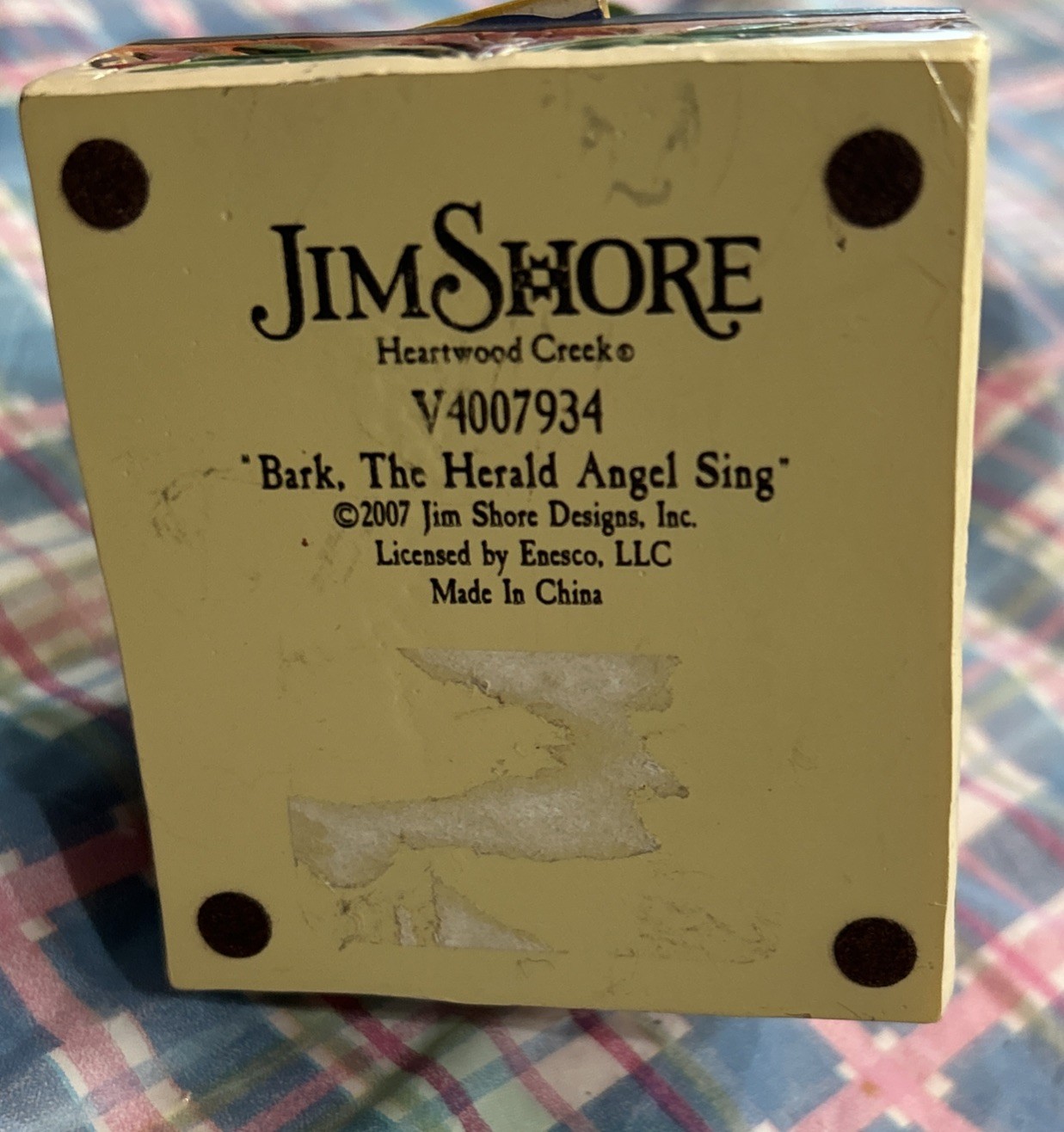 Jim Shore 2007 Bark The Herald Angels Sing Figurine