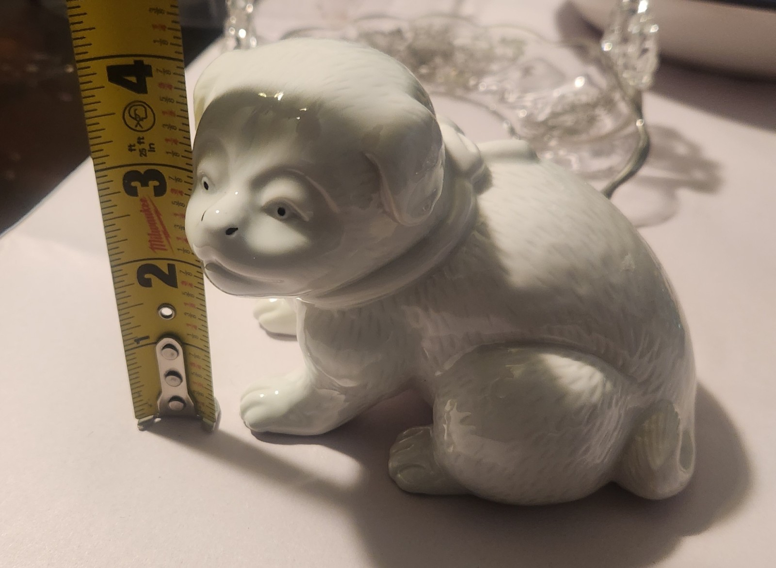 Vintage-MMA Ceramic Puppy Dog Figurine –Metropolitan Museum of Art – White Glaze