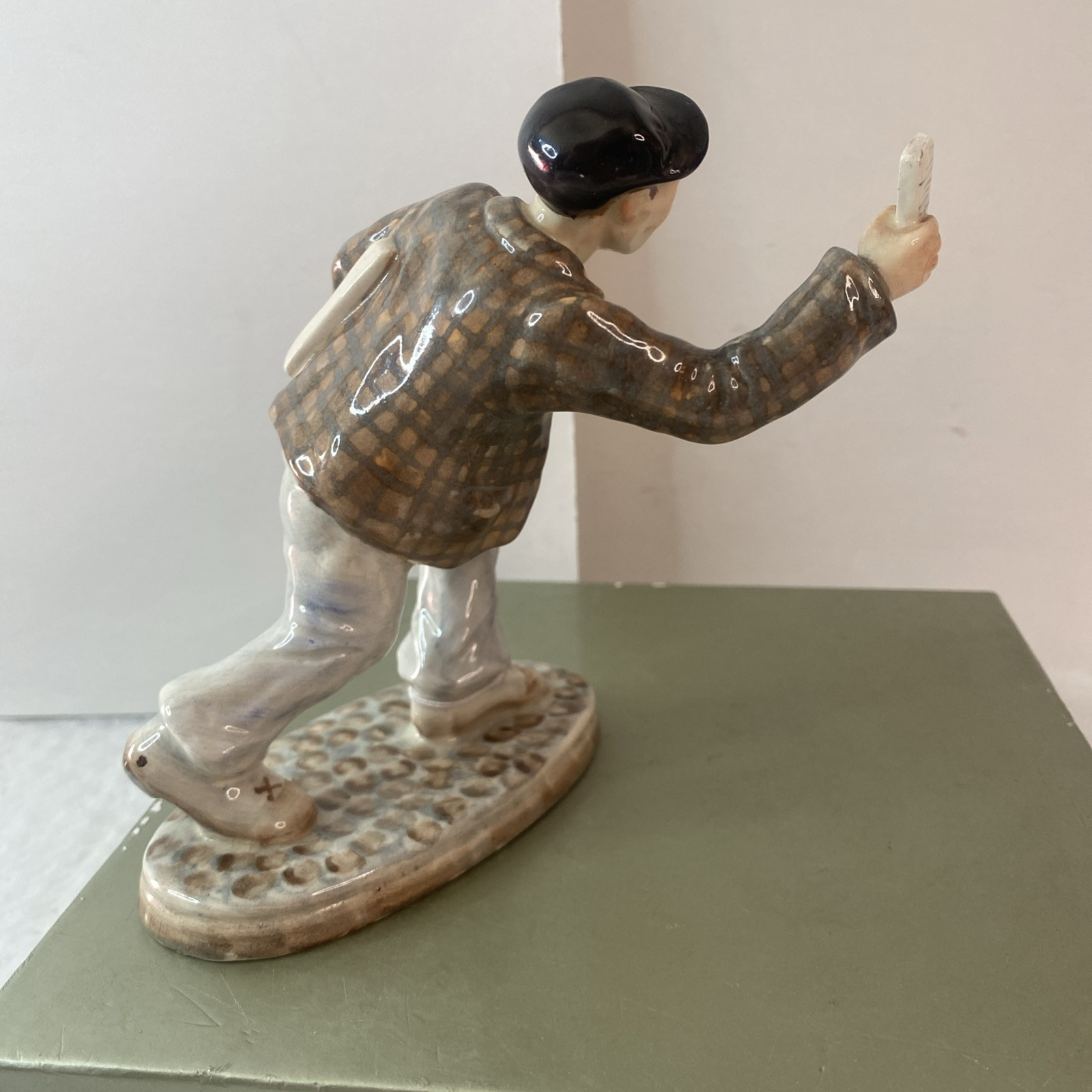 WEDGWOOD & CO. – ‘Paper Seller’ – Antique Porcelain Figure – U.K. – *read** T