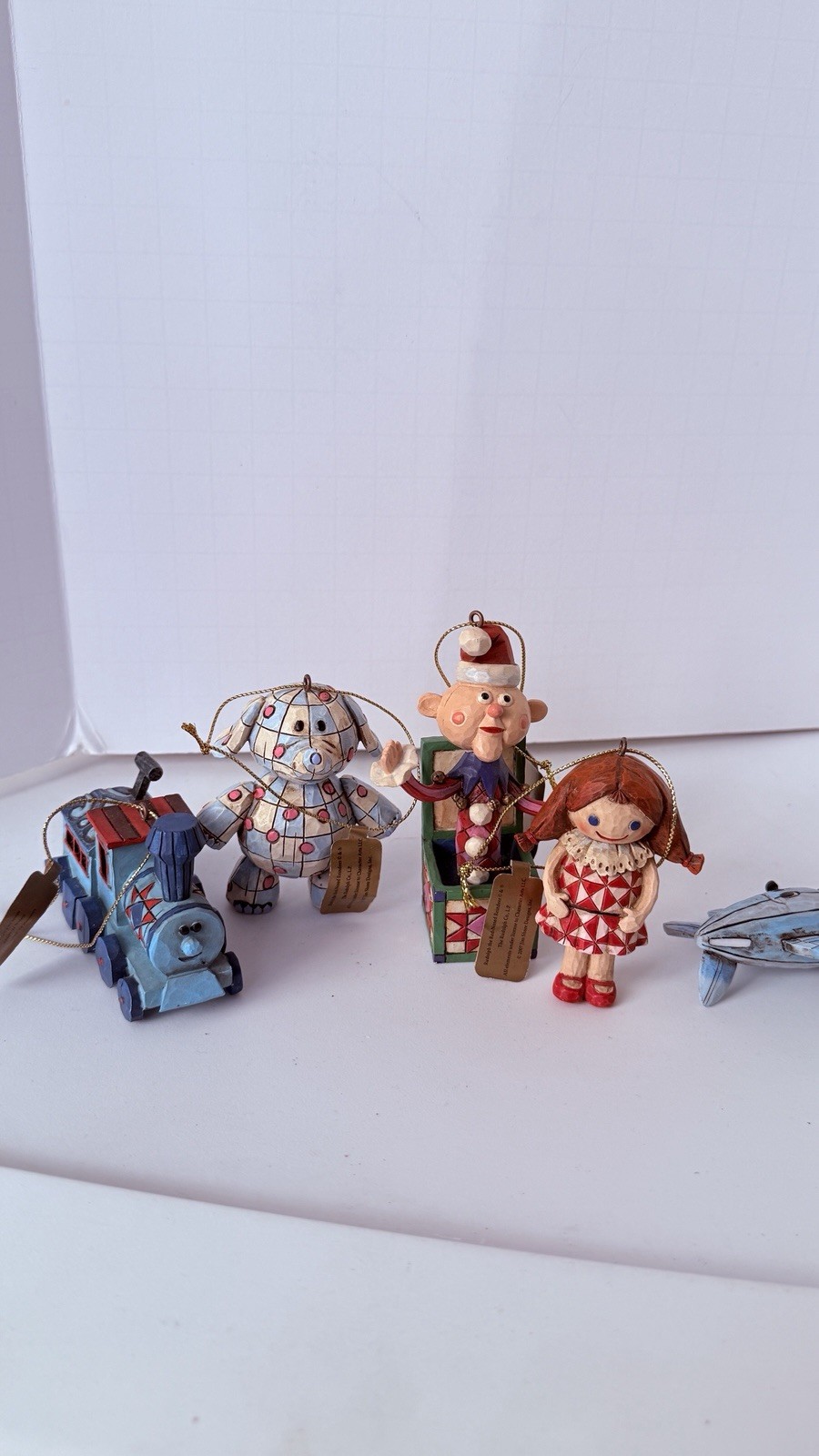Jim Shore 2007 Rudolph Red Nosed Reindeer Misfit Toys Ornament 4 pc Set 4008832