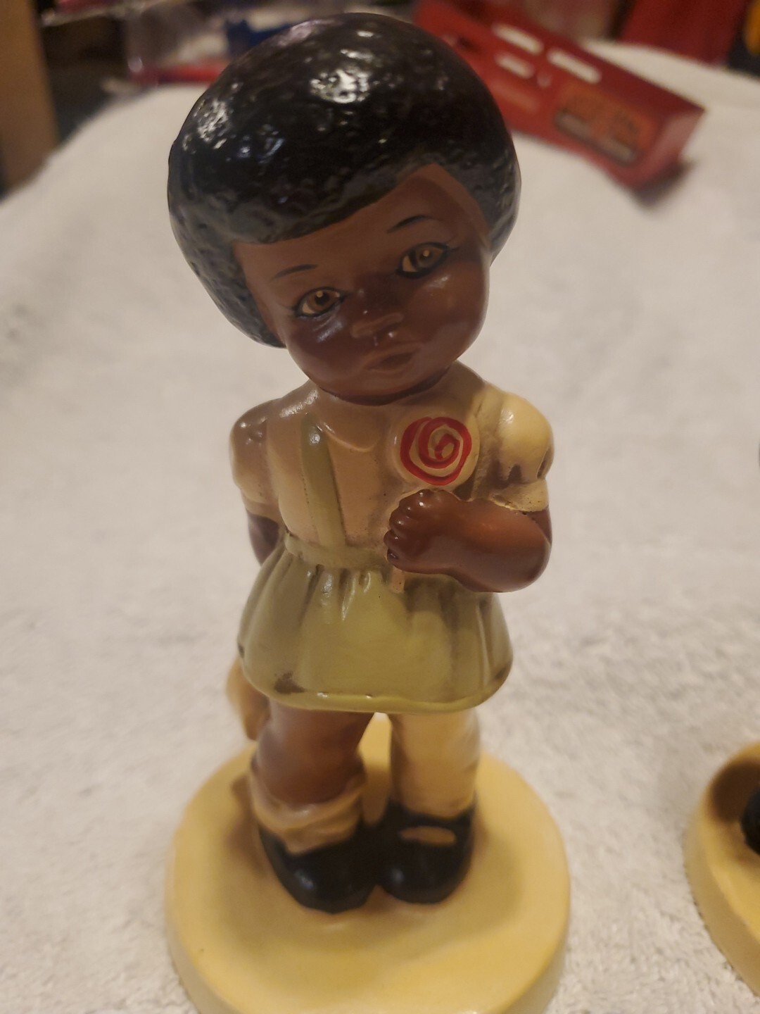 Vintage 1972 Twinton Girl With Lollipop & Little Boy with Football T-9, T-10