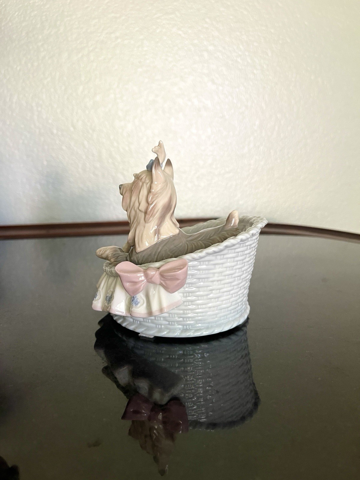 Retired Lladro Porcelain ‘Our Cozy Home’ #6469 Figurine Yorkie Yorshire Terrier