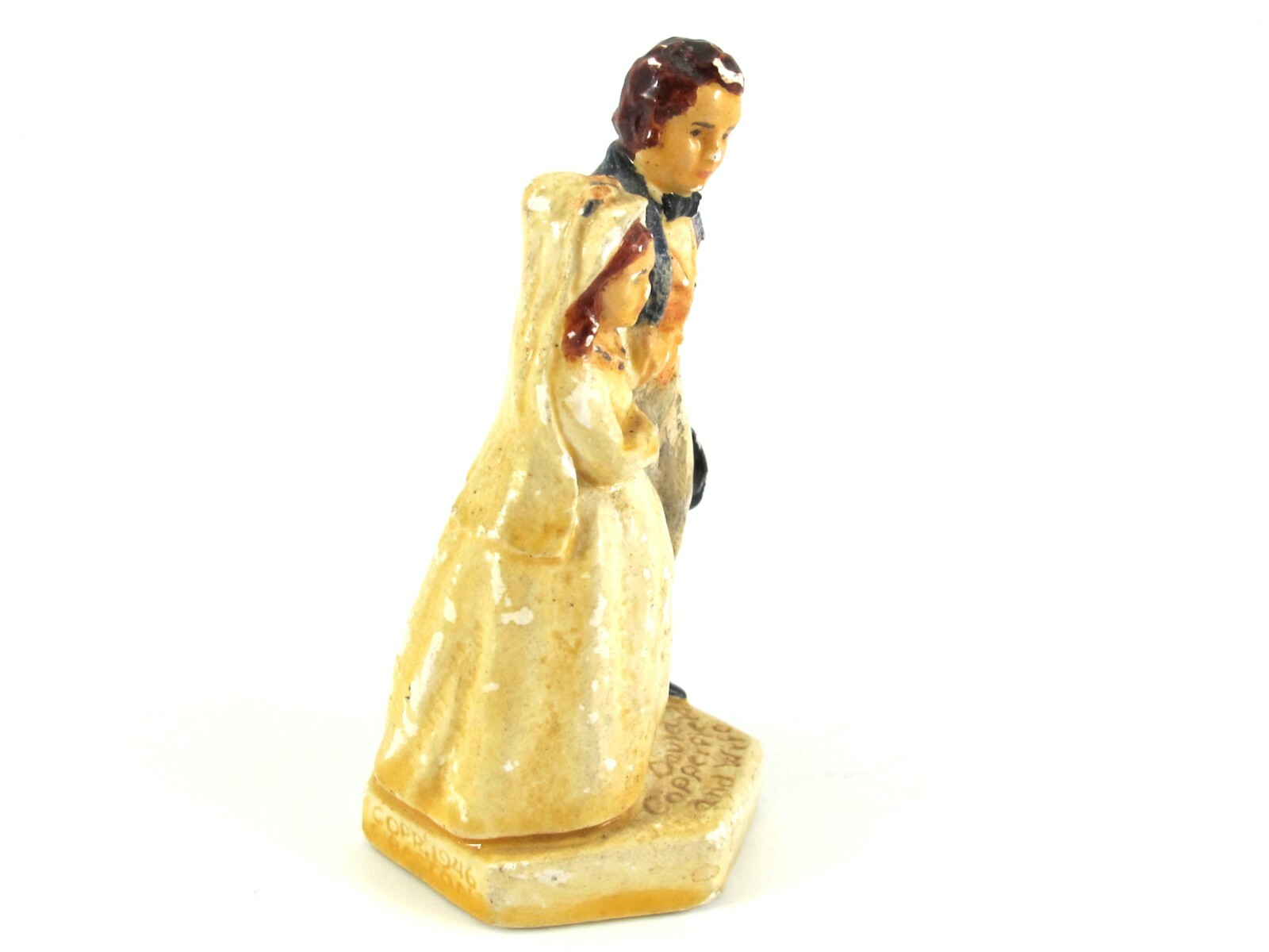 Sebastian Miniature FIGURINE David Copperfield and Wife – 1946 Vintage USA