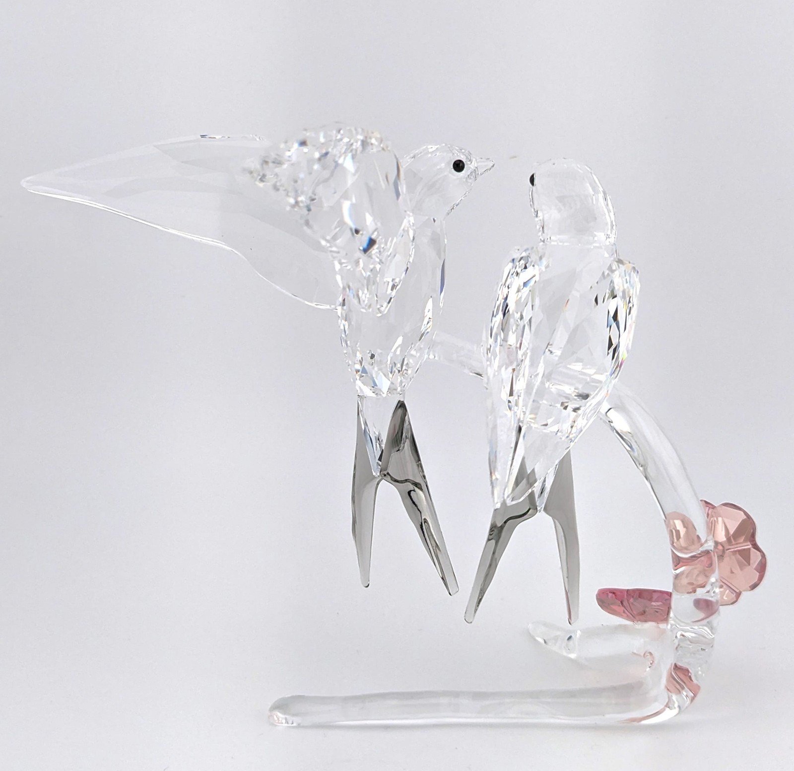 Swarovski Swallows (1 Pair) on Crystal Branch Figurine Decoration 5475566