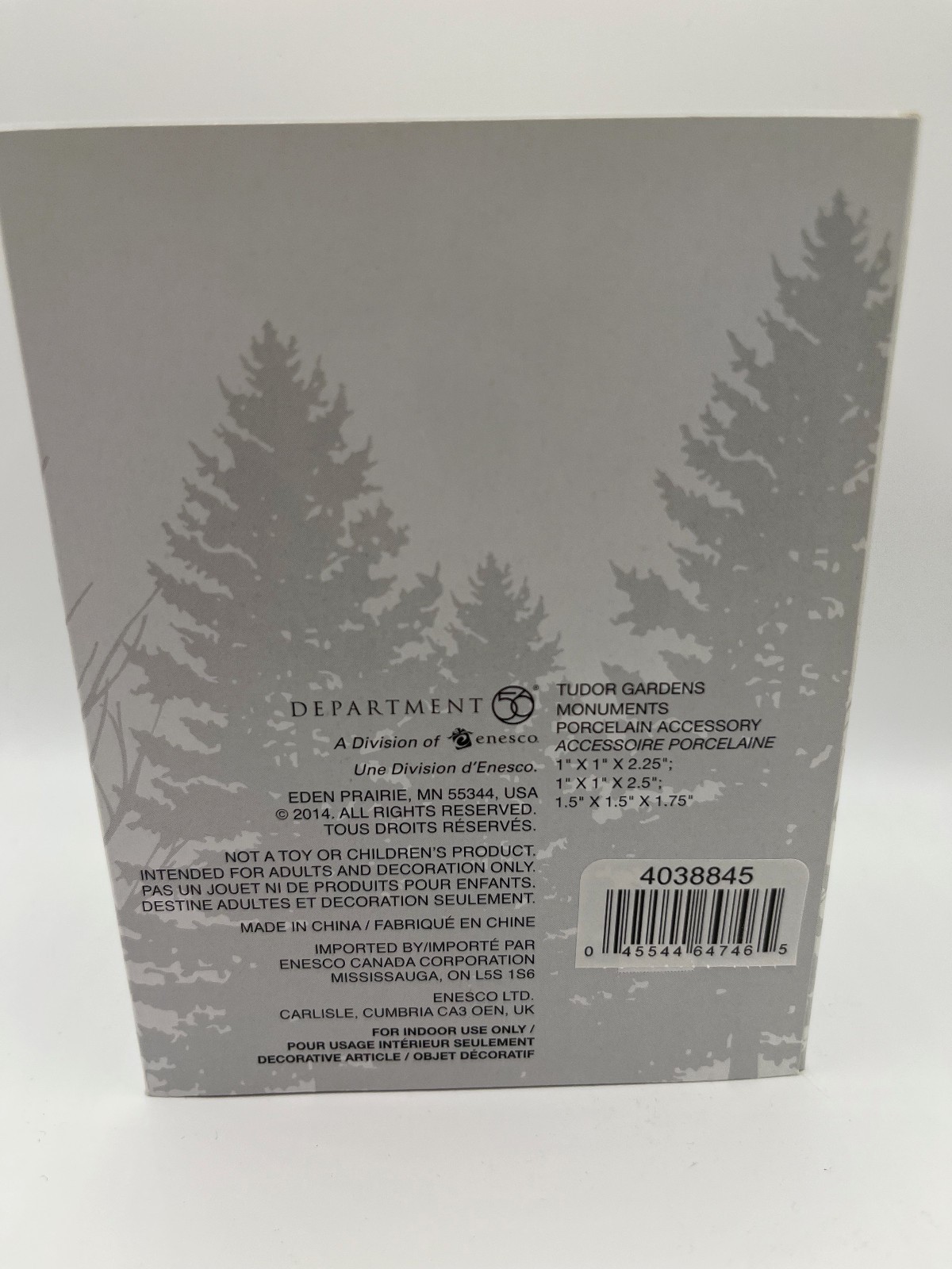 Department 56- Tudor Gardens Monuments – 4038845